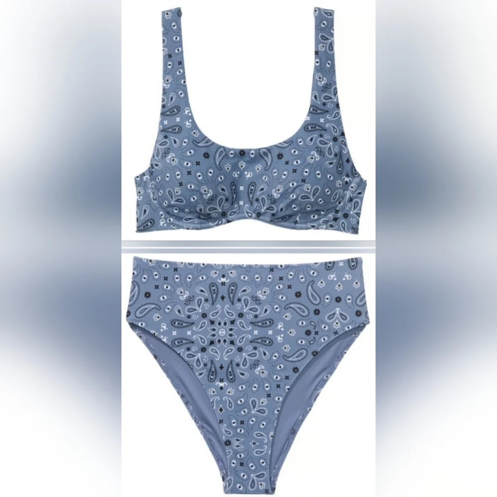 XXL/XXL VS PINK Swim The Wave Bikini Top High Waist Cheeky Bikini Set